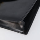 CELINE Shoulder Bag Leather Black Gold Auth 198571-10