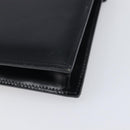 CELINE Shoulder Bag Leather Black Gold Auth 198571-12