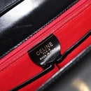 CELINE Shoulder Bag Leather Black Gold Auth 198571-16