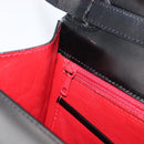 CELINE Shoulder Bag Leather Black Gold Auth 198571-20
