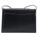 CELINE Shoulder Bag Leather Black Gold Auth 198571-3