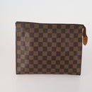 LOUIS VUITTON Monogram Damier Ebene Clutch Bag 5 Set LV Auth 198575-2