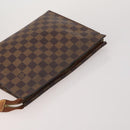 LOUIS VUITTON Monogram Damier Ebene Clutch Bag 5 Set LV Auth 198575-4