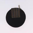 FENDI Zucca Canvas Wallet Nylon 2 Set Brown Black Auth 198577-11
