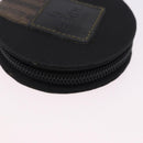 FENDI Zucca Canvas Wallet Nylon 2 Set Brown Black Auth 198577-15