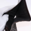 FENDI Zucca Canvas Wallet Nylon 2 Set Brown Black Auth 198577-9