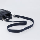 Christian Dior North South Hand Bag Leather 2way Navy Silver Auth 198600M-9