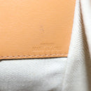 LOEWE Hammock Small Hand Bag Canvas Leather 2way Beige Silver Auth 198601M-11