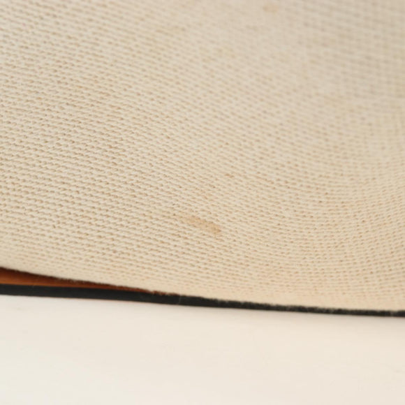 LOEWE Hammock Small Hand Bag Canvas Leather 2way Beige Silver Auth 198601M
