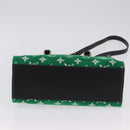 LOUIS VUITTON Monogram Jacquard Velvet On the Go PM Green M46216 Auth 198605M-11