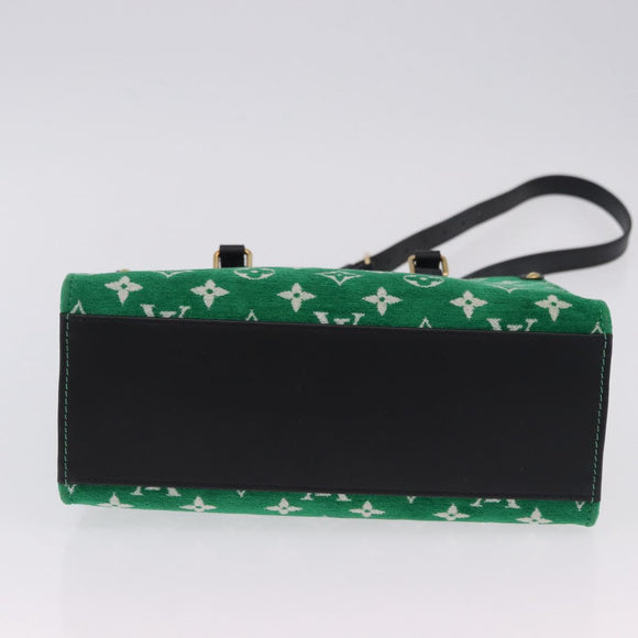 LOUIS VUITTON Monogram Jacquard Velvet On the Go PM Green M46216 Auth 198605M