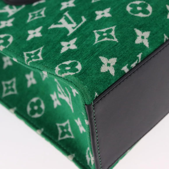 LOUIS VUITTON Monogram Jacquard Velvet On the Go PM Green M46216 Auth 198605M