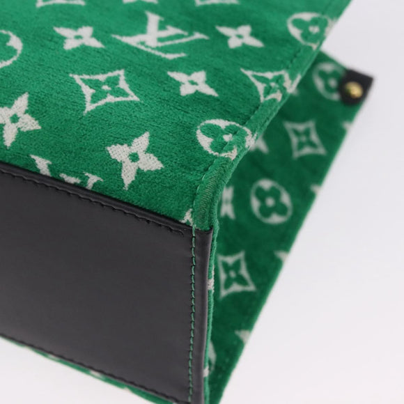 LOUIS VUITTON Monogram Jacquard Velvet On the Go PM Green M46216 Auth 198605M
