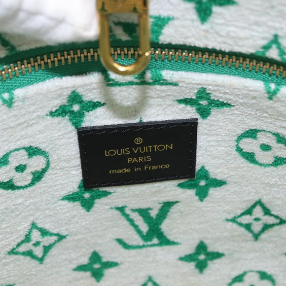LOUIS VUITTON Monogram Jacquard Velvet On the Go PM Green M46216 Auth 198605M