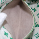 LOUIS VUITTON Monogram Jacquard Velvet On the Go PM Green M46216 Auth 198605M-21