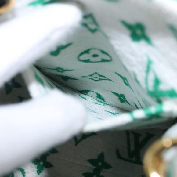 LOUIS VUITTON Monogram Jacquard Velvet On the Go PM Green M46216 Auth 198605M