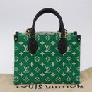 LOUIS VUITTON Monogram Jacquard Velvet On the Go PM Green M46216 Auth 198605M-24