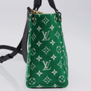 LOUIS VUITTON Monogram Jacquard Velvet On the Go PM Green M46216 Auth 198605M-4