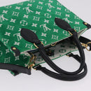 LOUIS VUITTON Monogram Jacquard Velvet On the Go PM Green M46216 Auth 198605M-6