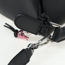 LOEWE Puzzle 10 Puzzle Bag Small Leather 2way Black Silver Auth 198606SM-8