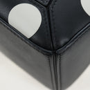 LOEWE Puzzle 10 Puzzle Bag Small Leather 2way Black Silver Auth 198606SM-17