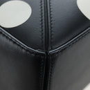 LOEWE Puzzle 10 Puzzle Bag Small Leather 2way Black Silver Auth 198606SM-18