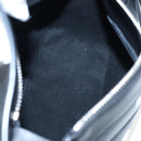 LOEWE Puzzle 10 Puzzle Bag Small Leather 2way Black Silver Auth 198606SM-10