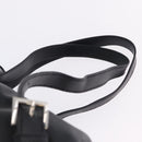 PRADA Backpack Leather Black Silver 1BZ677 Auth 198608V-15