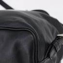 PRADA Backpack Leather Black Silver 1BZ677 Auth 198608V-19