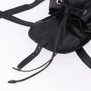 PRADA Backpack Leather Black Silver 1BZ677 Auth 198608V-24