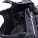 PRADA Backpack Leather Black Silver 1BZ677 Auth 198608V-27