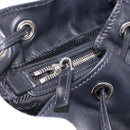 PRADA Backpack Leather Black Silver 1BZ677 Auth 198608V-28