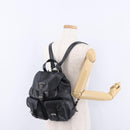 PRADA Backpack Leather Black Silver 1BZ677 Auth 198608V-31