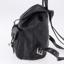 PRADA Backpack Leather Black Silver 1BZ677 Auth 198608V-3
