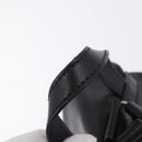 PRADA Backpack Leather Black Silver 1BZ677 Auth 198608V-7