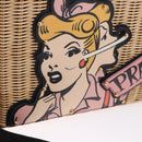 PRADA Wicker Canapa Hand Bag Rattan 2way Beige Gold 1BG835 Auth 198609SAM-20