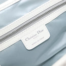 Christian Dior Trotter Canvas Romantic Bag PVC White Silver Auth 198611V-19