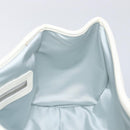 Christian Dior Trotter Canvas Romantic Bag PVC White Silver Auth 198611V-20
