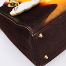 Christian Dior Lady Dior Ladyart x Friedrich Knass Bag Velvet 2way Auth 198612SM-16