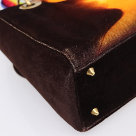 Christian Dior Lady Dior Ladyart x Friedrich Knass Bag Velvet 2way Auth 198612SM