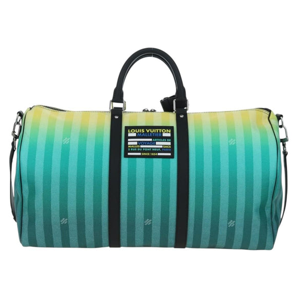 LOUIS VUITTON Damier Stripe Gradation Keepall Bandouliere 50 Auth 198613SM