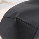 CELINE Horizontal Cabas Large Tote Bag Leather White Black Auth 198621A-11