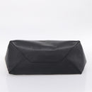 CELINE Horizontal Cabas Large Tote Bag Leather White Black Auth 198621A-9