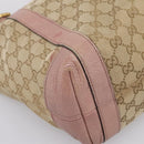 GUCCI GG Canvas Miss GG Tote Bag Beige Gold Tone 342591 Auth 198622-14