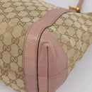 GUCCI GG Canvas Miss GG Tote Bag Beige Gold Tone 342591 Auth 198622-15