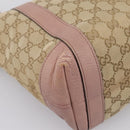 GUCCI GG Canvas Miss GG Tote Bag Beige Gold Tone 342591 Auth 198622-16