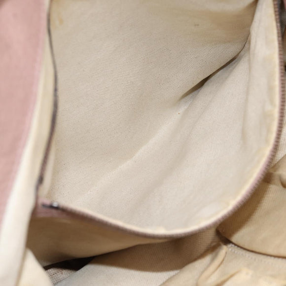 GUCCI GG Canvas Miss GG Tote Bag Beige Gold Tone 342591 Auth 198622