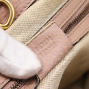 GUCCI GG Canvas Miss GG Tote Bag Beige Gold Tone 342591 Auth 198622-12