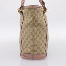 GUCCI GG Canvas Miss GG Tote Bag Beige Gold Tone 342591 Auth 198622-4