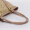 GUCCI GG Canvas Miss GG Tote Bag Beige Gold Tone 342591 Auth 198622-7